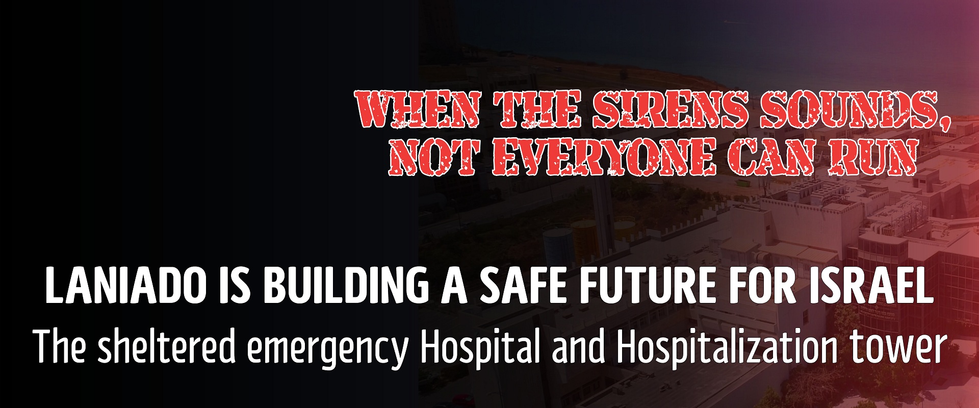 Sheltered emergency hospital banner